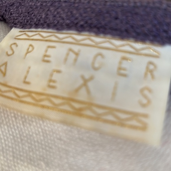 Romantic Boho Lace Crochet Vintage Spencer Alexis Dress Purple Size 6 - Picture 13 of 16